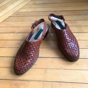 Woven Naturalizer Slingback Mules